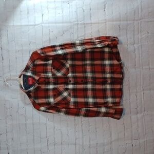 Y2K Lumber Jane  Coleman Red Check  Out Door Wear Button‎ Down  Flannel Shirt L